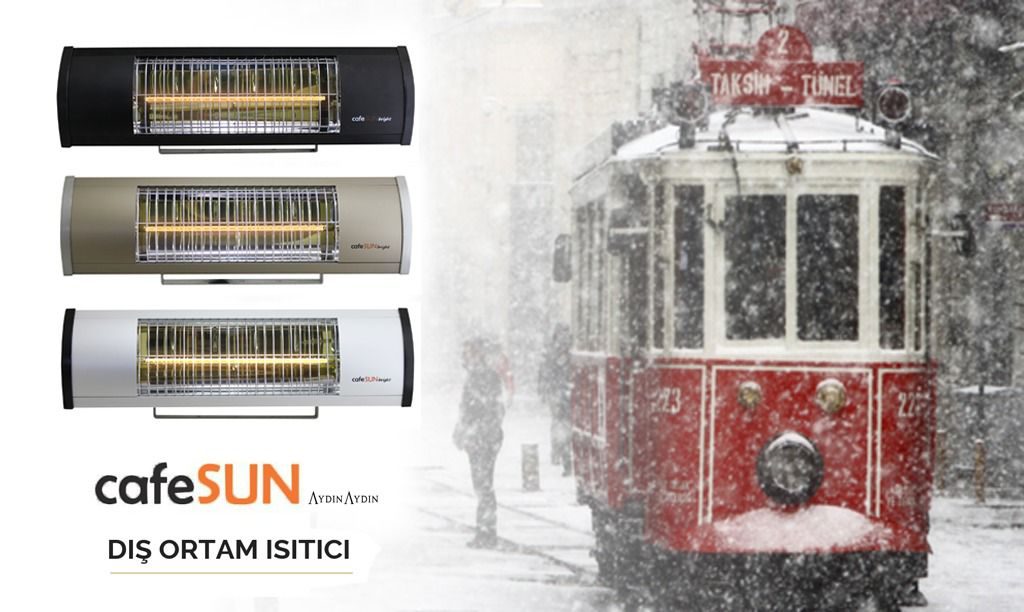 cafeSUN 2000 W Dış Mekan Isıtıcı Nikel