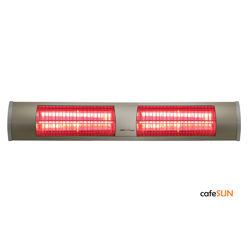 cafeSUN Dış Mekan Isıtıcı 2x2000W - Nikel