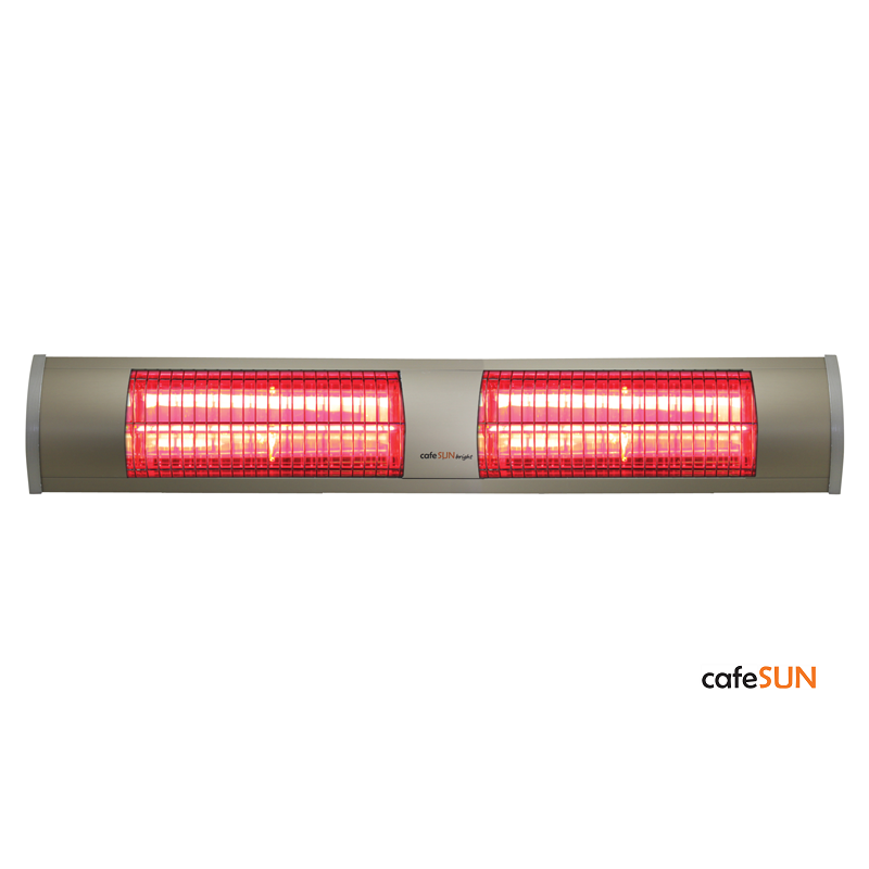 cafeSUN Dış Mekan Isıtıcı 2x1500W - Nikel