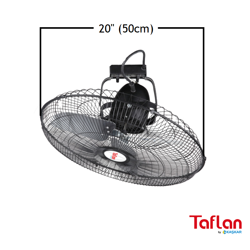 Taflan Far-20 Sanayi Tipi 130W Duv. Kum. Tavan Vantilatörü / 20''