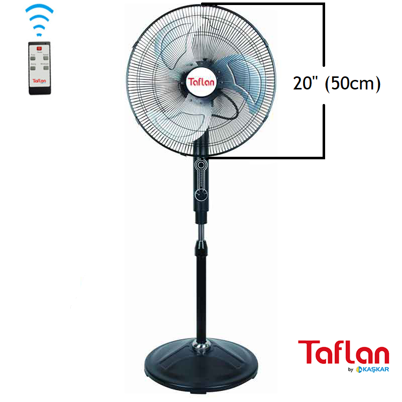 Taflan Fas-20R Sanayi Tipi 130W Uz. Kum. Ayaklı Vantilatör / 20''