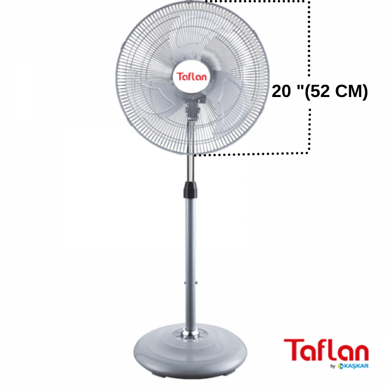 Taflan - Fas20 Sanayi Tipi 130W Ayaklı Vantilatör / 20''