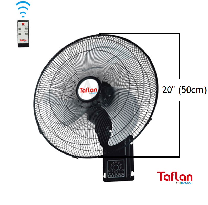 Taflan Faw-20R Sanayi Tipi 130W Uz. Kum. Duvar Vantilatörü / 20'' 