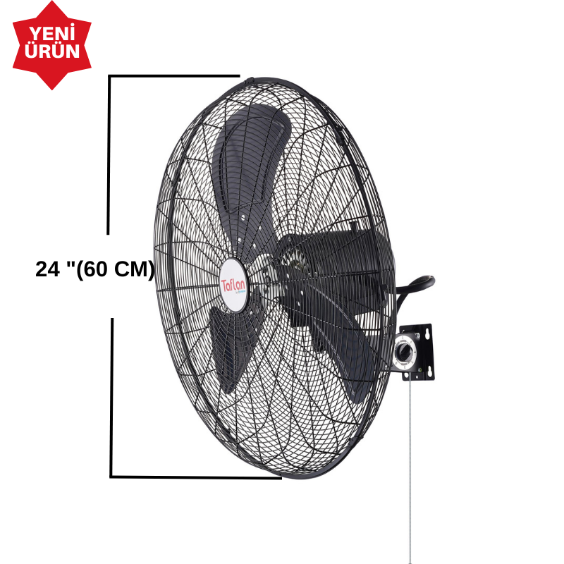 Taflan Faw-24 Sanayi Tipi 200W Duvar Vantilatörü / 24''