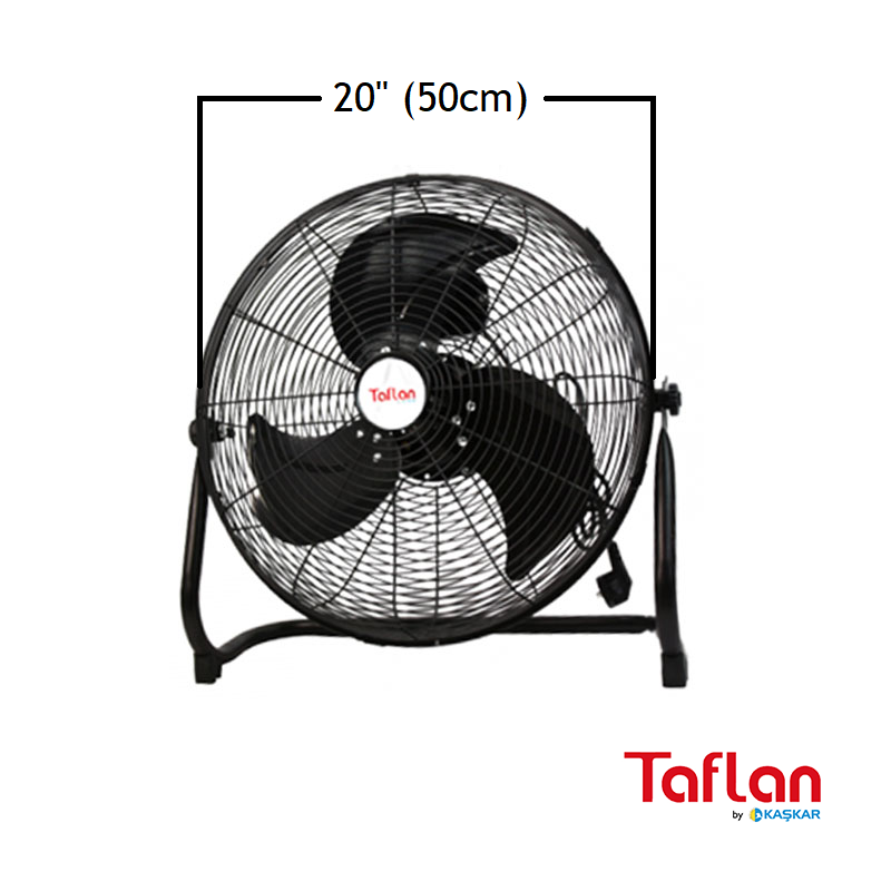 Taflan FF500A Sanayi  Tipi 130W Yer Vantilatörü / 20'' 