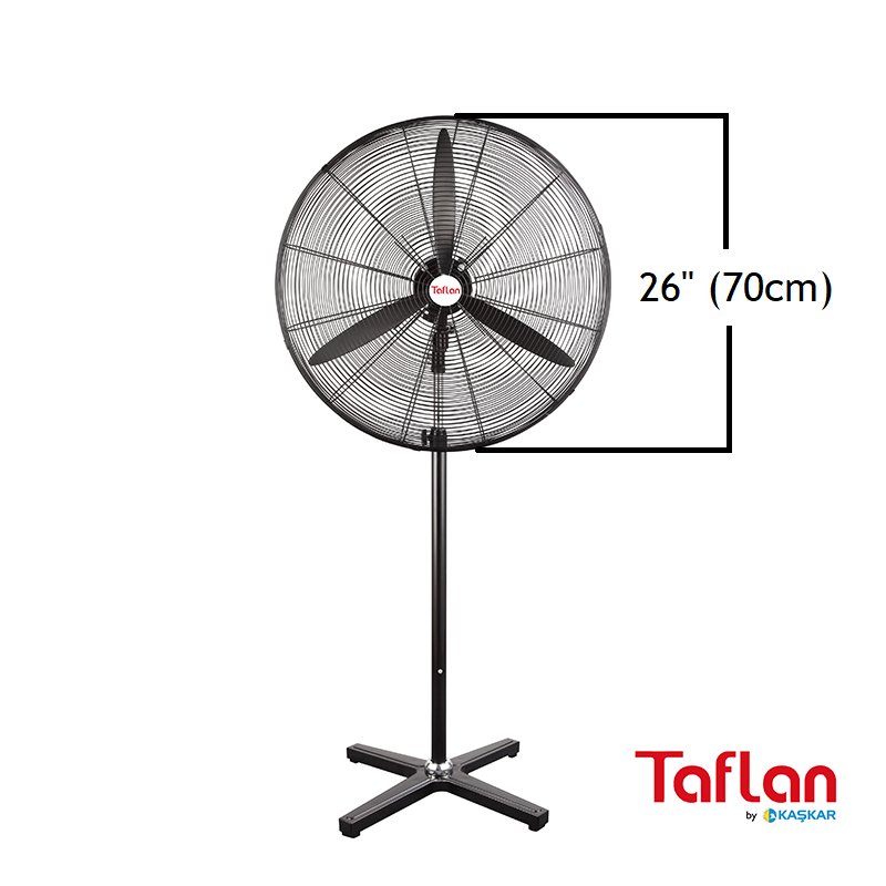 Taflan Fs-650 Sanayi Tipi 220W Ayaklı Vantilatör / 26''